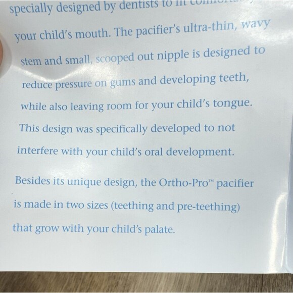 Vintage Playtex Latex Ortho-Pro Pacifier Binky Lot Of 2 Blue Green Yellow NEW - Picture 6 of 7